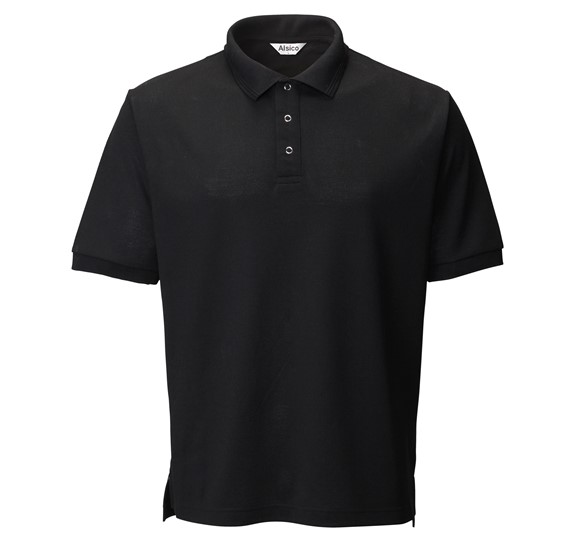 j lal acre polo ss ブラック Sサイズ kiko paf Alsico PLS1786 Industrial Launderable 3-Stud Polo