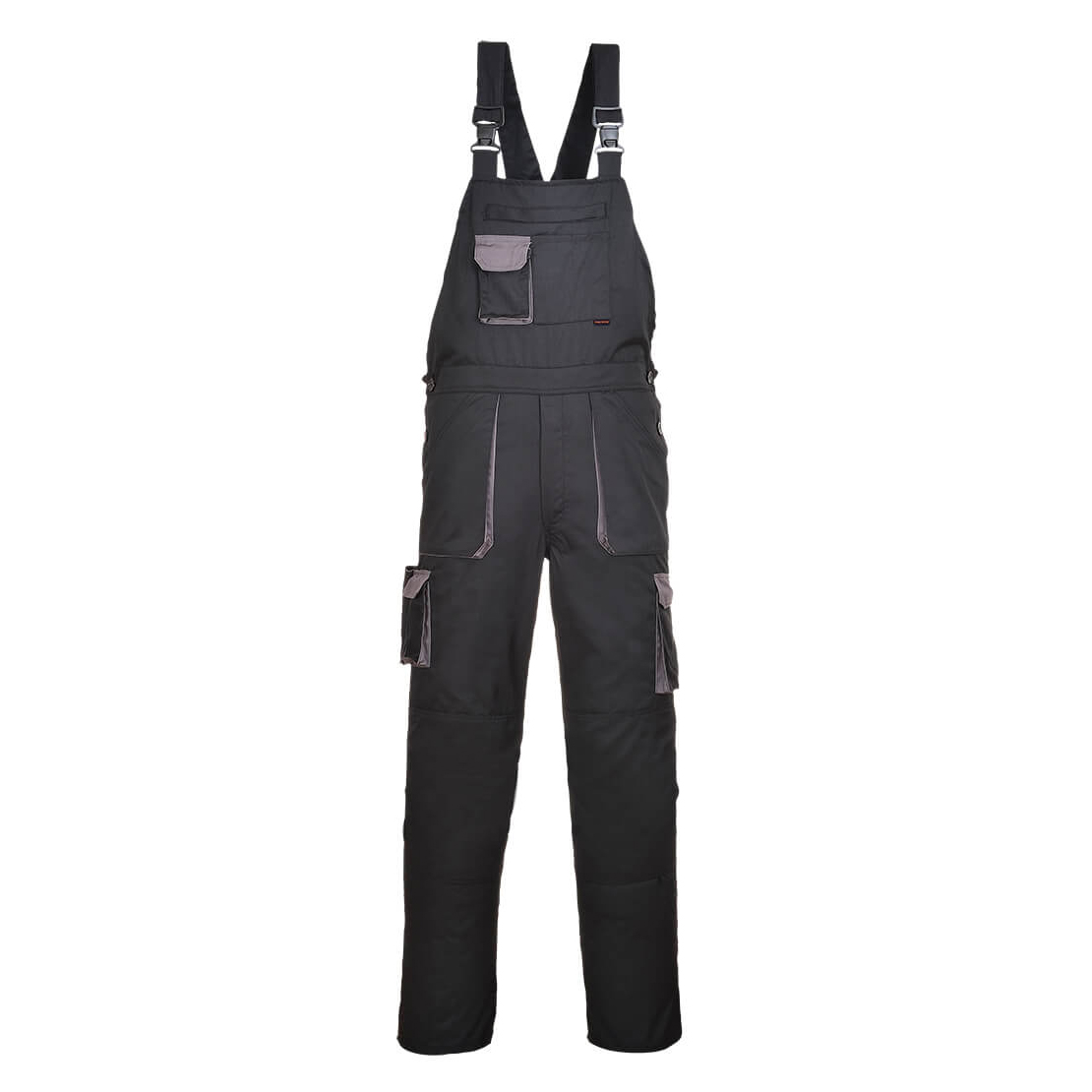 Portwest Tx12 Texo Contrast Bib & Brace Regular Black Size 10